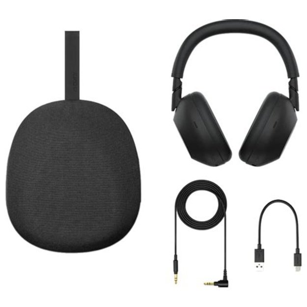 Sony WH-1000XM6, juodos - belaidės ausinės